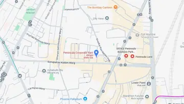 Location of Innov8 Peninsula Business Park Co-Working space in Lower Parel West, Mumbai - Image 283787